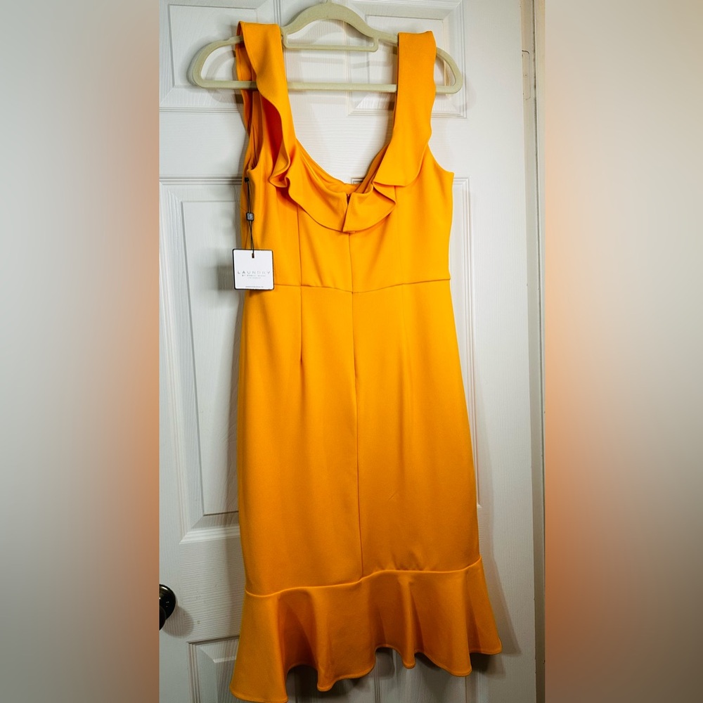 #16 NWT - Laundry by Shelli Segal Dress Vermillion Orange